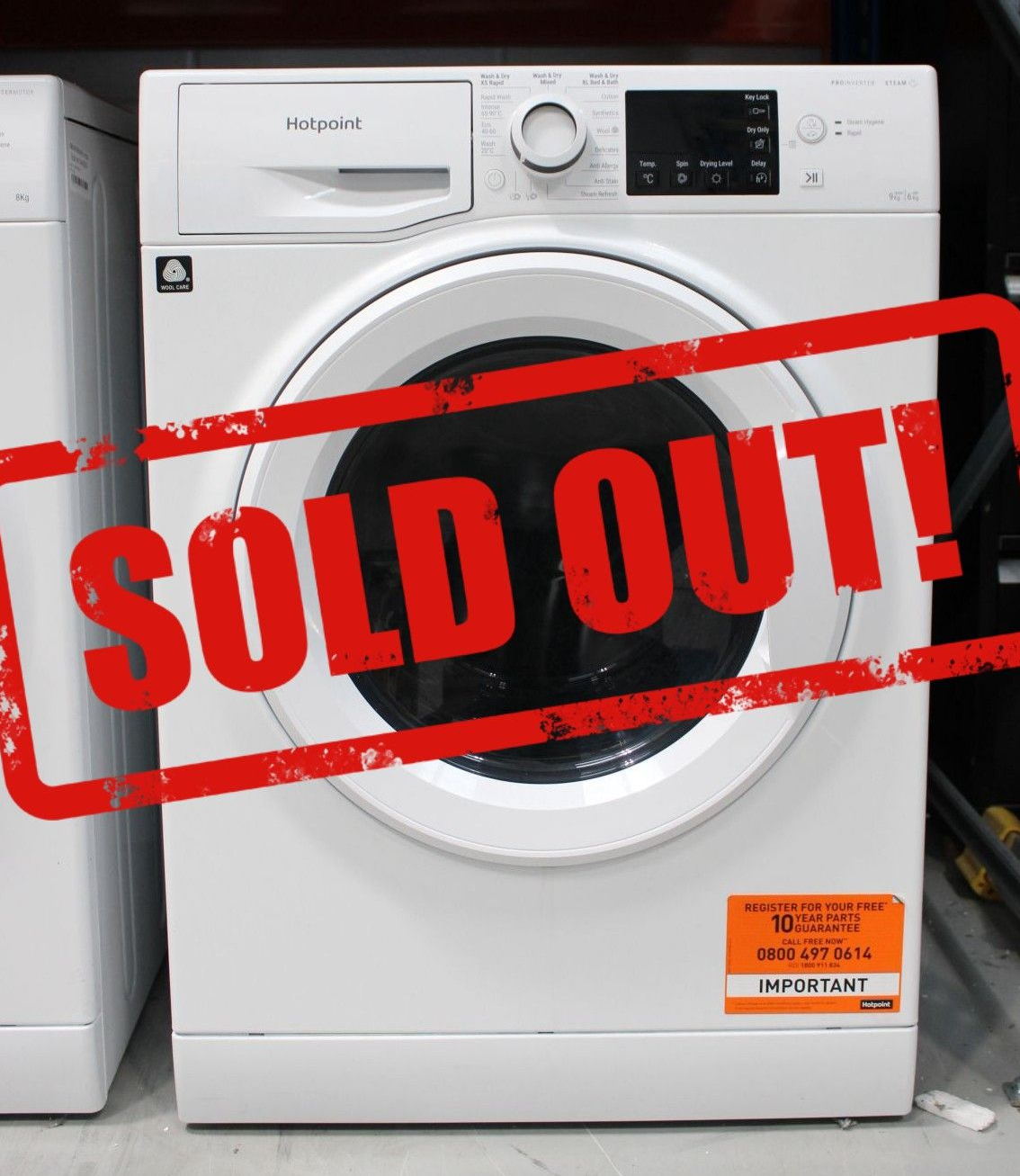 Refurbished Hotpoint Washer Dryer NDB9635WUK 9/6kg 1400rpm £249