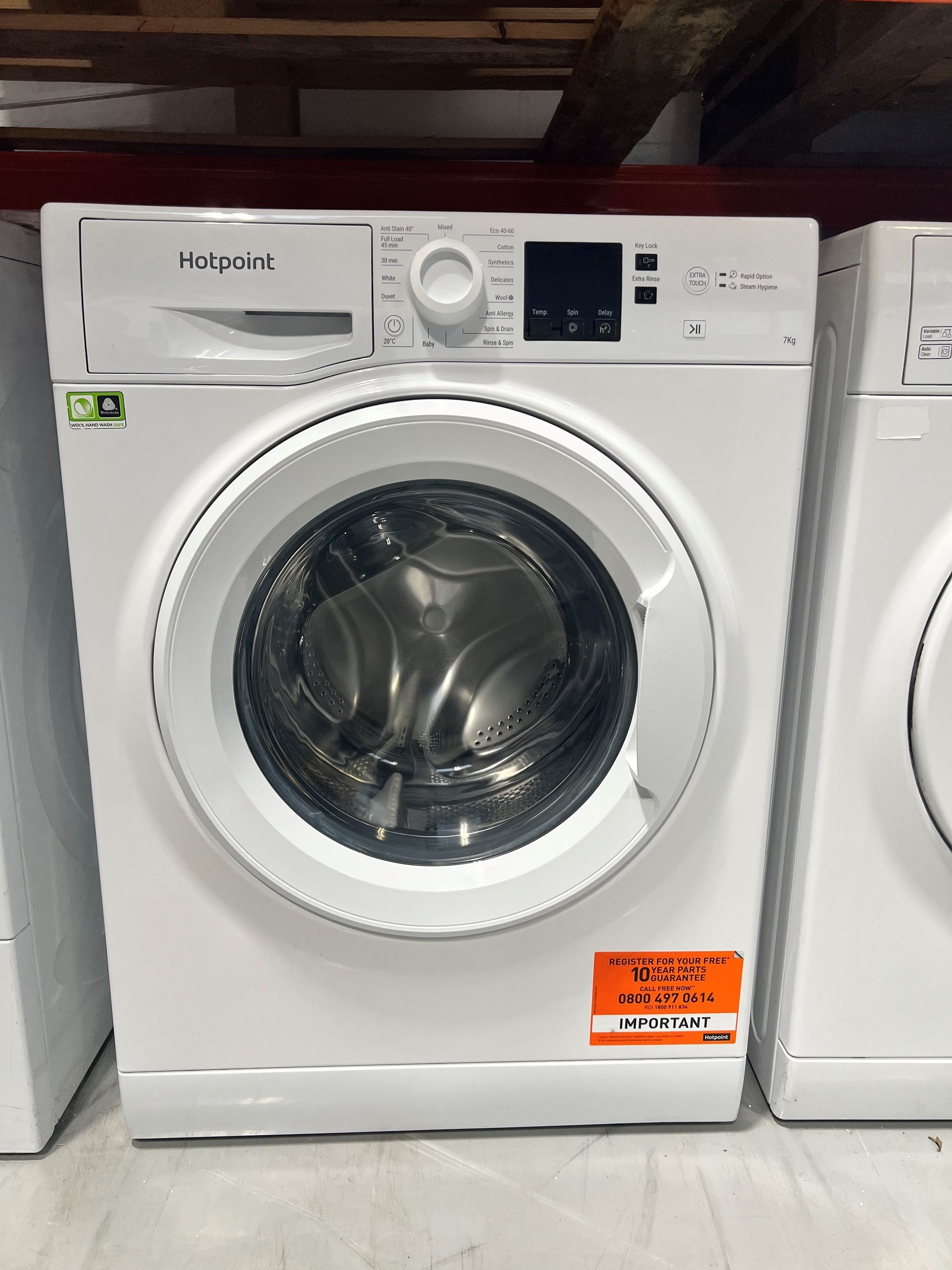 Refurbished Hotpoint Washing Machine NSWM742UWUKN 7kg 1400rpm £190.00!