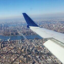 Aerial View of Manhattan, NYC — airport transportation in Freehold, NJ