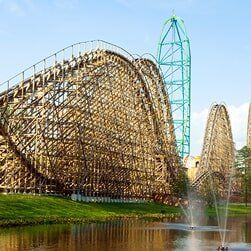 Worlds largest wooden roller coaster at Cedar Point — taxi services in Freehold, NJ