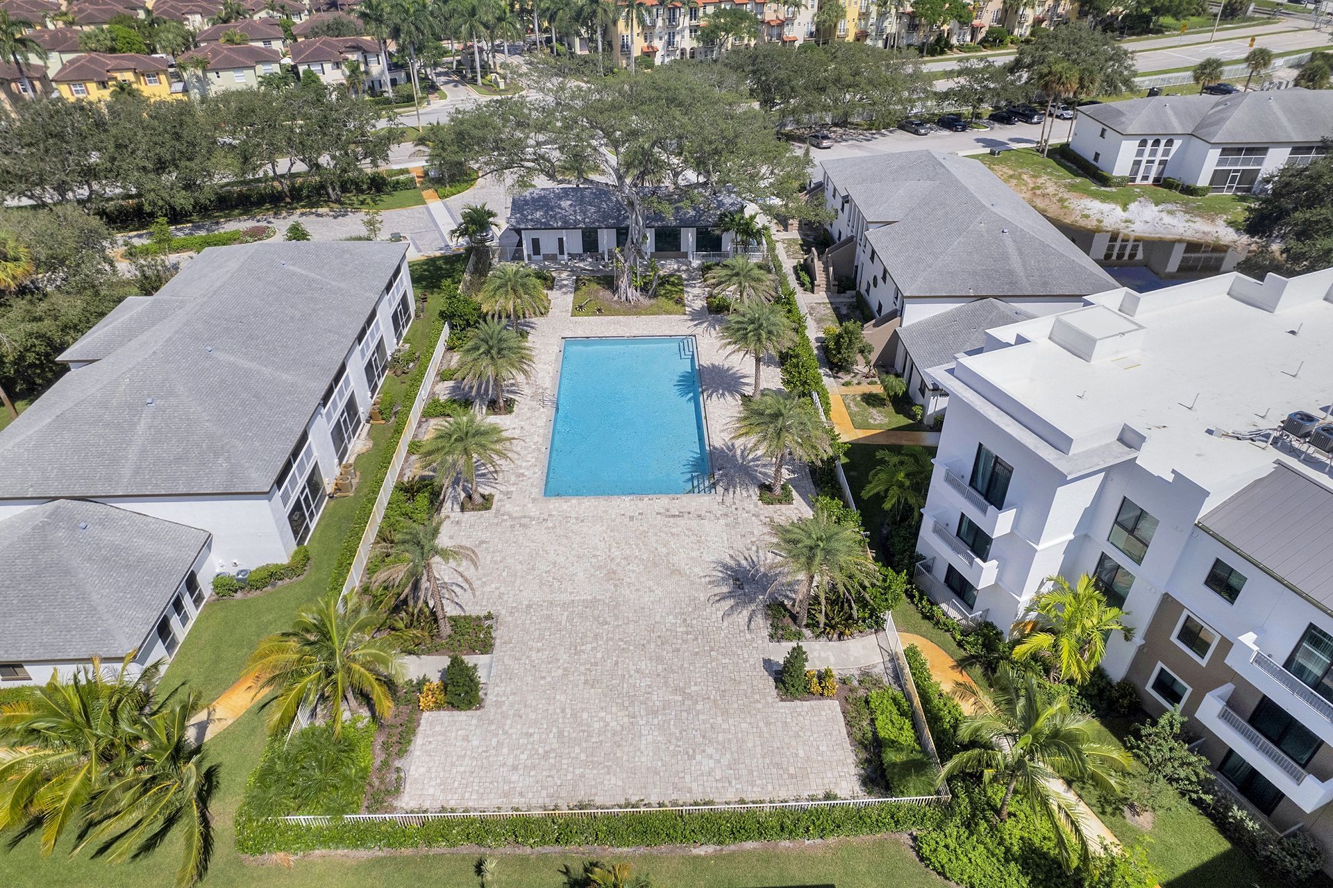 Pool and Clubhouse Aerial