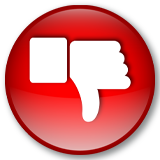 red thumbs down graphic