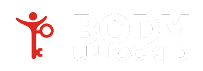 White Body Unlocked Las Vegas logo symbolizing relaxation and pain relief through myofascial release therapy.