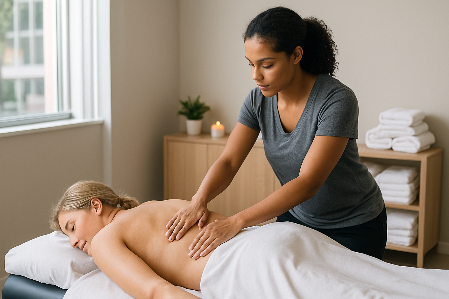 Client discovered how much is a massage in Las Vegas but gets myofascial release instead for pain relief