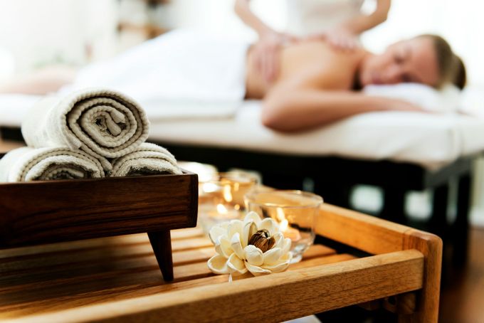 Peaceful spa setting in Las Vegas for Myofascial Release sessions designed to reduce stress and tension naturally.