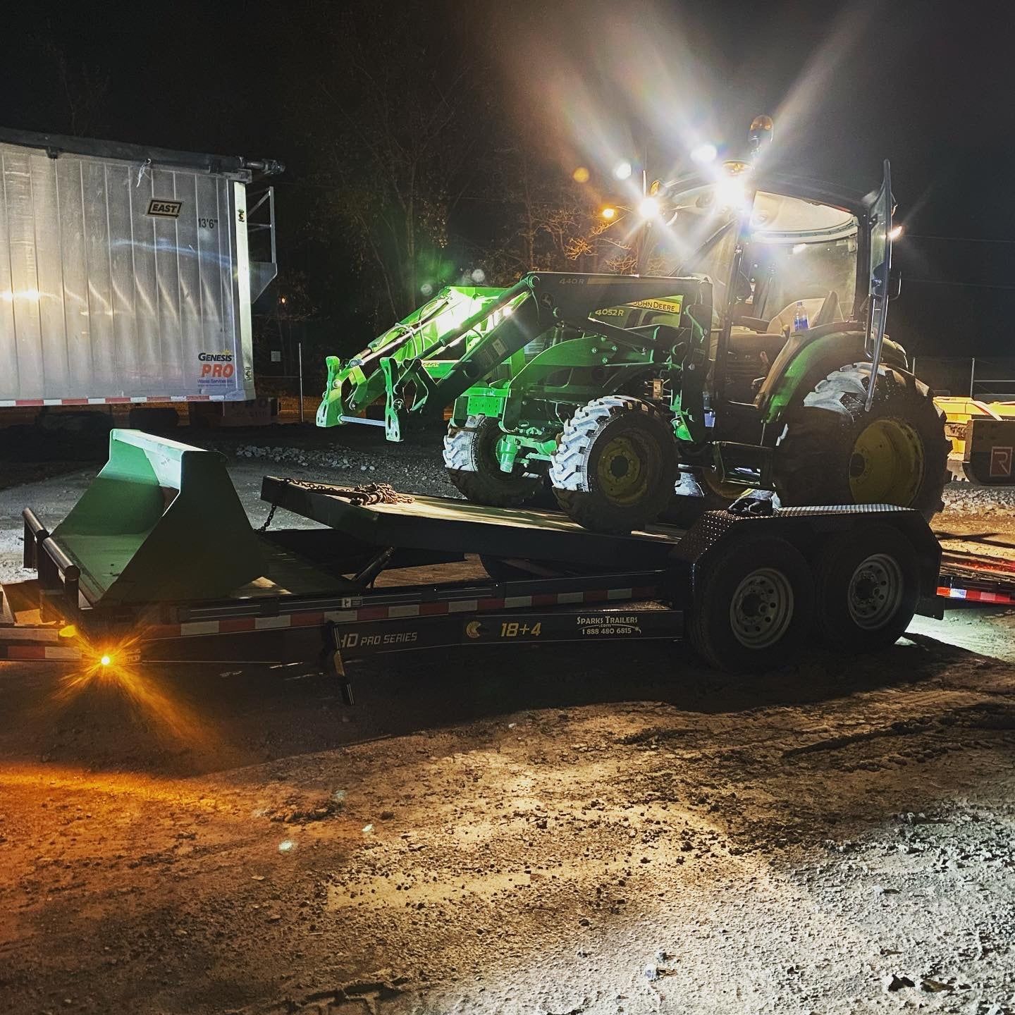 Seneca Mineral Truck at night