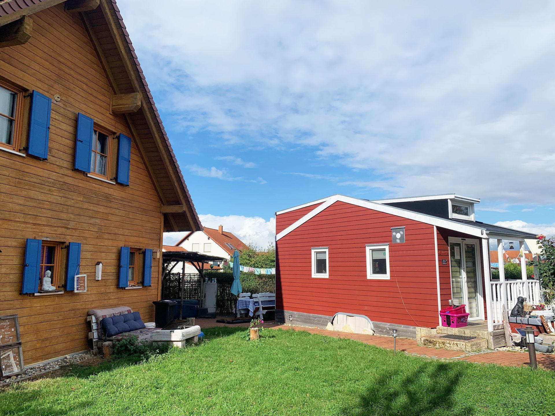 Tinyhouse Bamberg, Lage und Außenansicht vom TINYHOUSE EMMA 