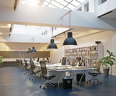 Modern Loft Area Office Interior — Riverside, CA — TotalPlan Business Interiors Inc