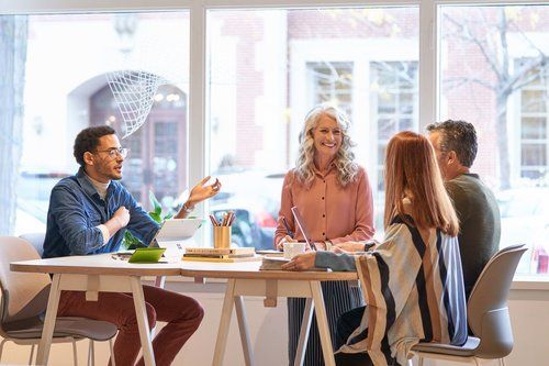 Female Boss at Business Meeting — Riverside, CA — TotalPlan Business Interiors Inc