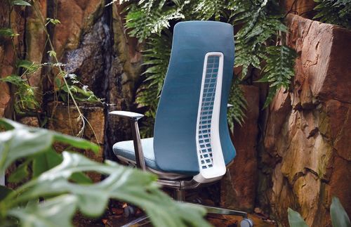 High Back Blue Chair — Riverside, CA — TotalPlan Business Interiors Inc