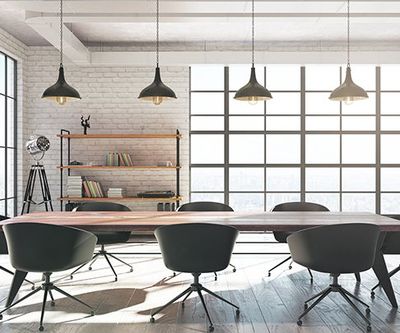 White Brick Meeting Room — Riverside, CA — TotalPlan Business Interiors Inc