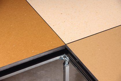 Orange Elevated Flooring — Riverside, CA — TotalPlan Business Interiors Inc