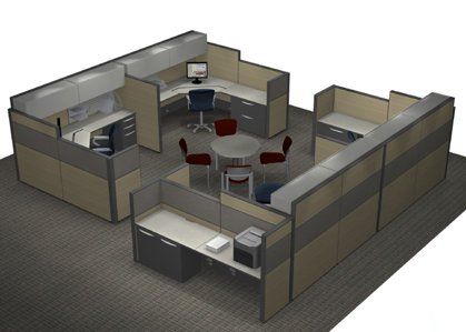 Floor Plan of the Lounge in the Office — Riverside, CA — TotalPlan Business Interiors Inc