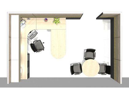 Top View of the Office Floor Plan — Riverside, CA — TotalPlan Business Interiors Inc