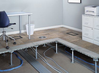 Elevated Flooring — Riverside, CA — TotalPlan Business Interiors Inc