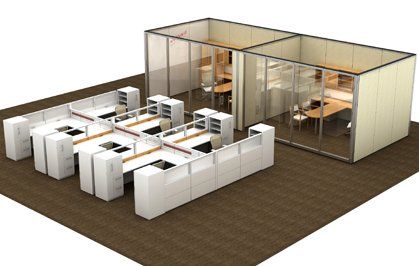Finalized Office Floor Plan — Riverside, CA — TotalPlan Business Interiors Inc