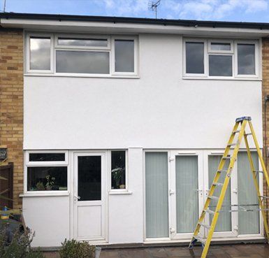 before and after rendered house Quality Render Specialists Basildon