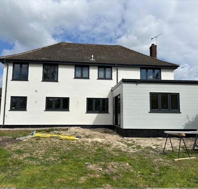 after rendered house by Quality Render Specialists Basildon