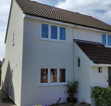 after a house is rendered by Quality Render Specialists Basildon