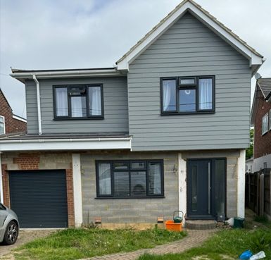 before and after rendered house Quality Render Specialists Basildon