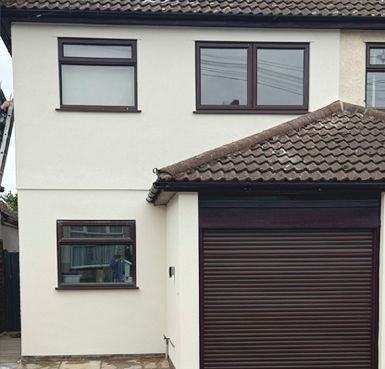 before and after rendered house Quality Render Specialists Basildon
