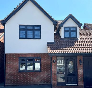 before and after rendered house Quality Render Specialists Basildon