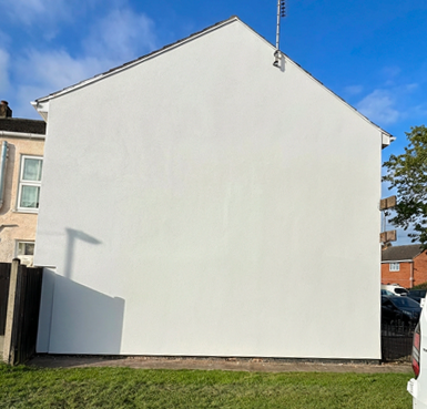 a house wall rendered by Quality Render Specialists