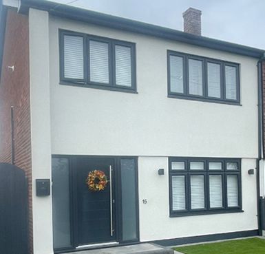 Rendered House by Quality Render Specialists of Basildon, Essex.