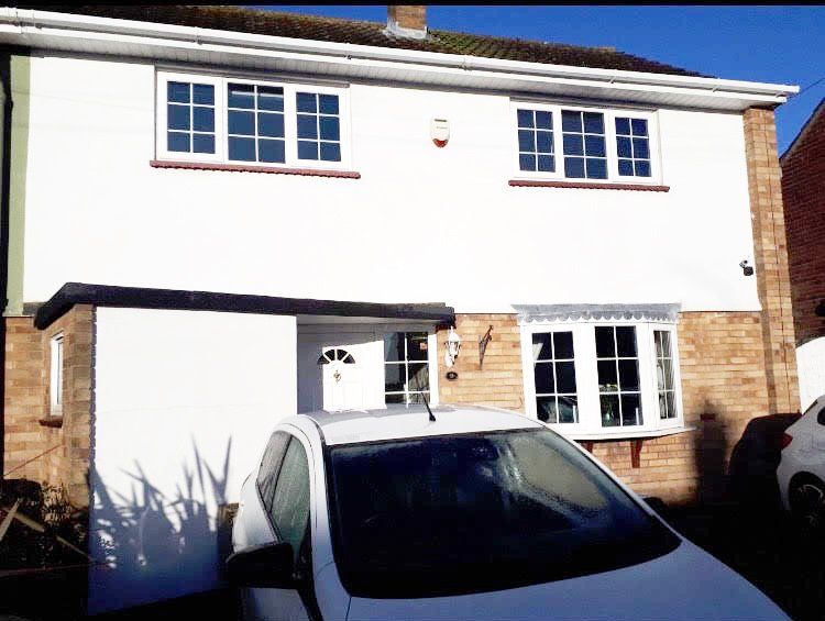newly rendered house by Quality Render Specialists of Basildon, Essex