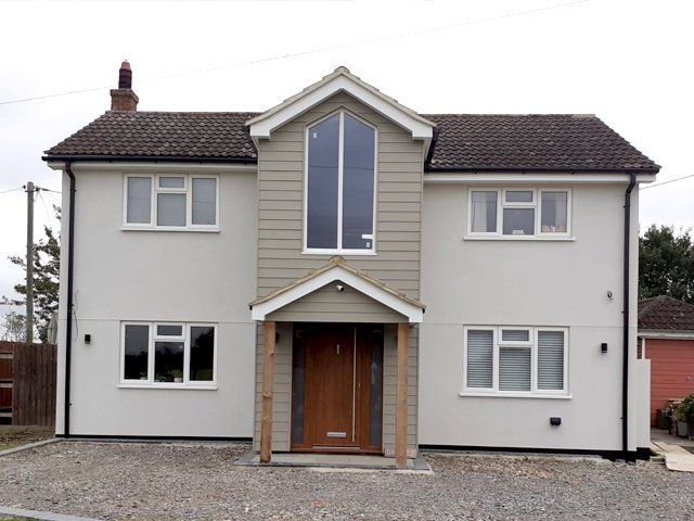 rendered house by Quality Render Specialists of Basildon, Essex