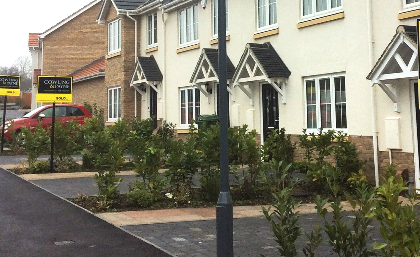 new built houses rendered by Quality Render Specialists