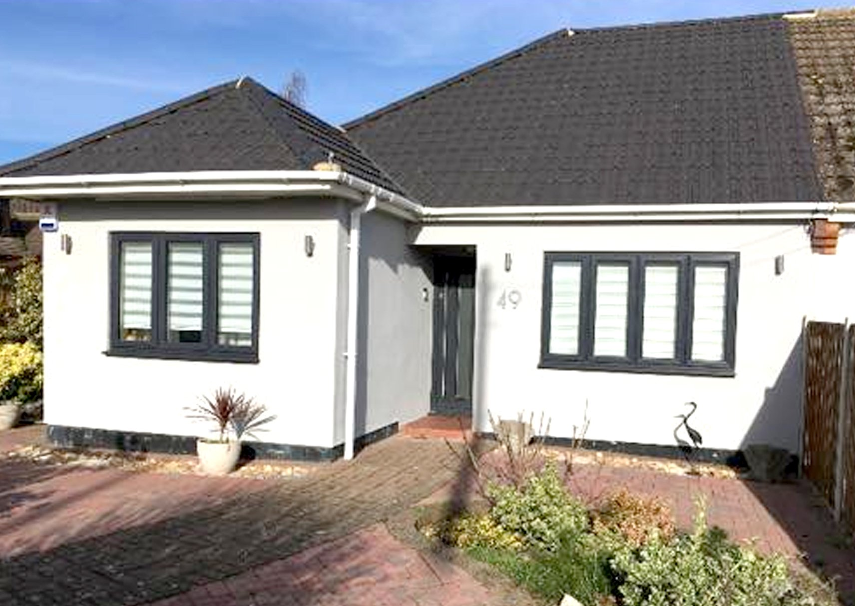 rendered house by Quality Render Specialists of Basildon, Essex