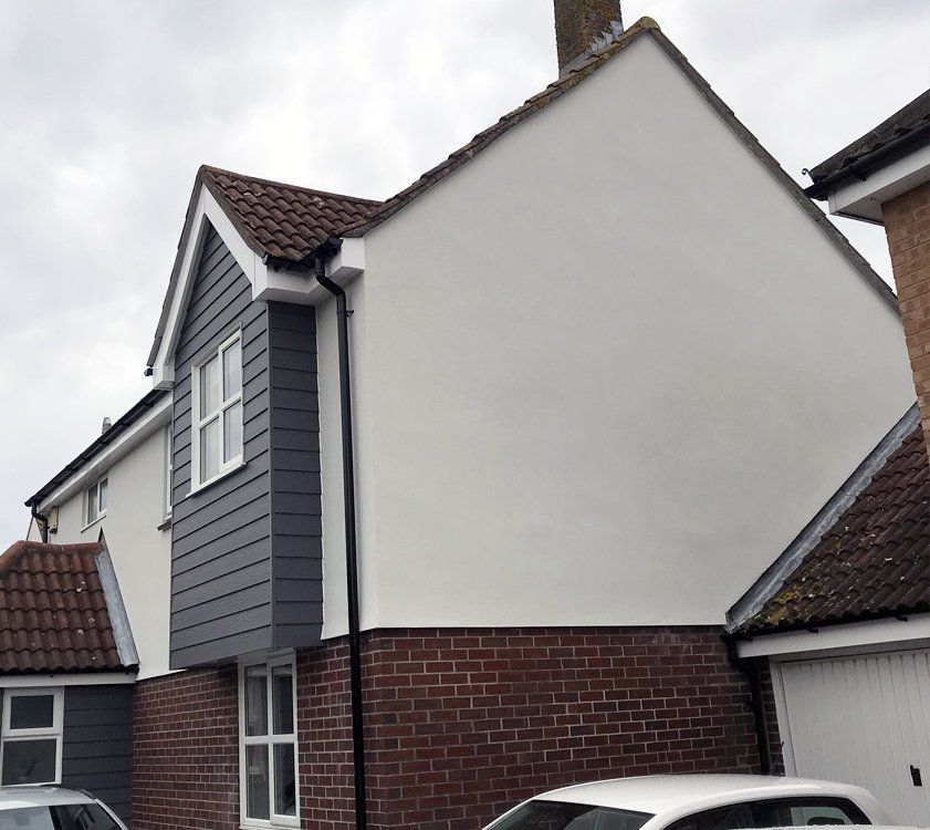 newly rendered house by Quality Render Specialists of Basildon, Essex