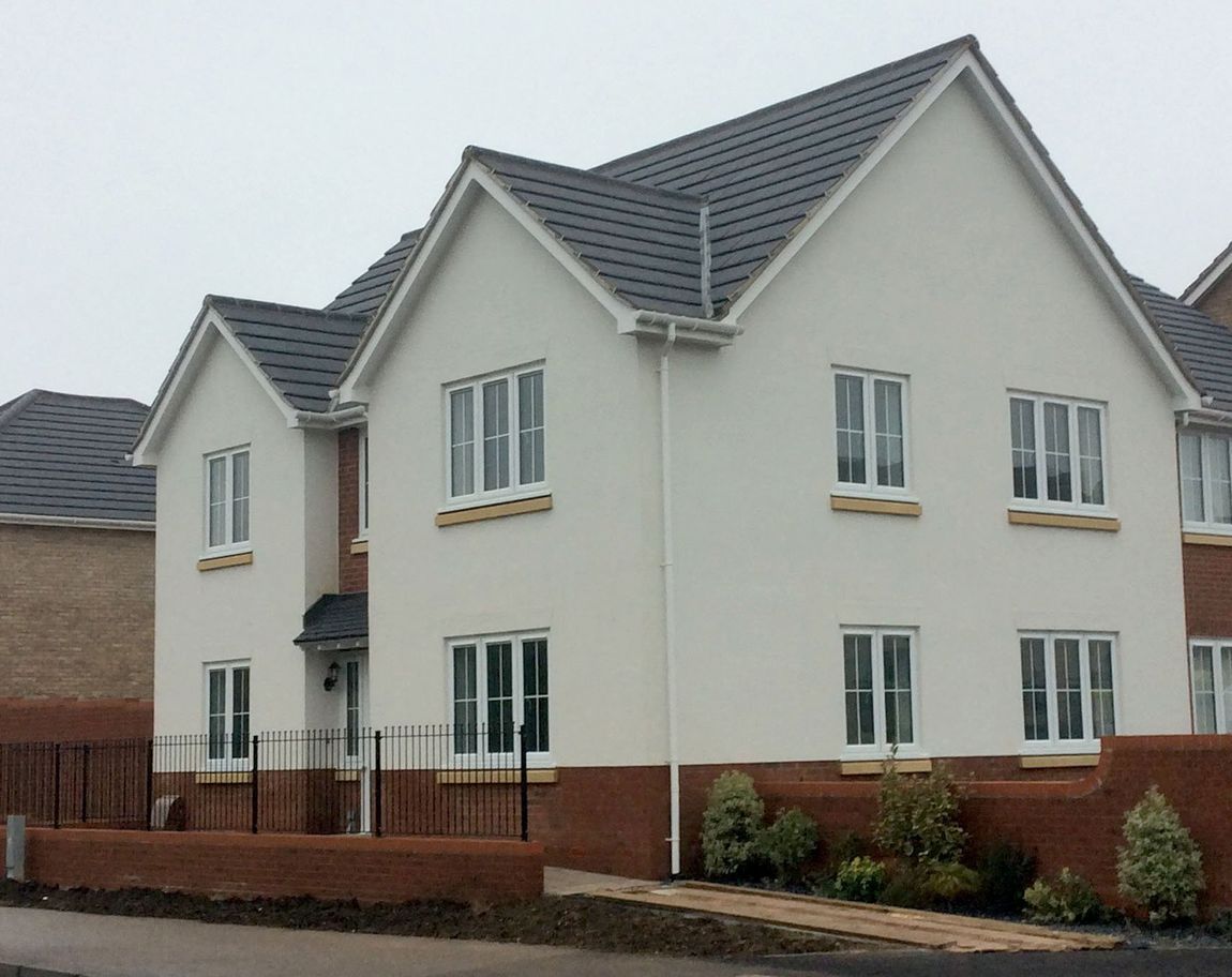 newly rendered house by Quality Render Specialists of Basildon, Essex