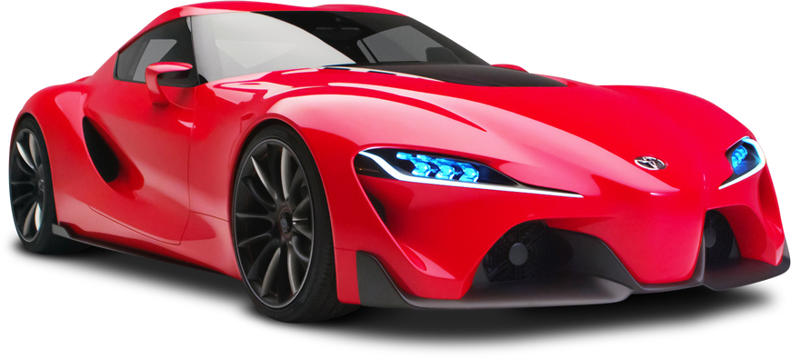 red sports car custom audio