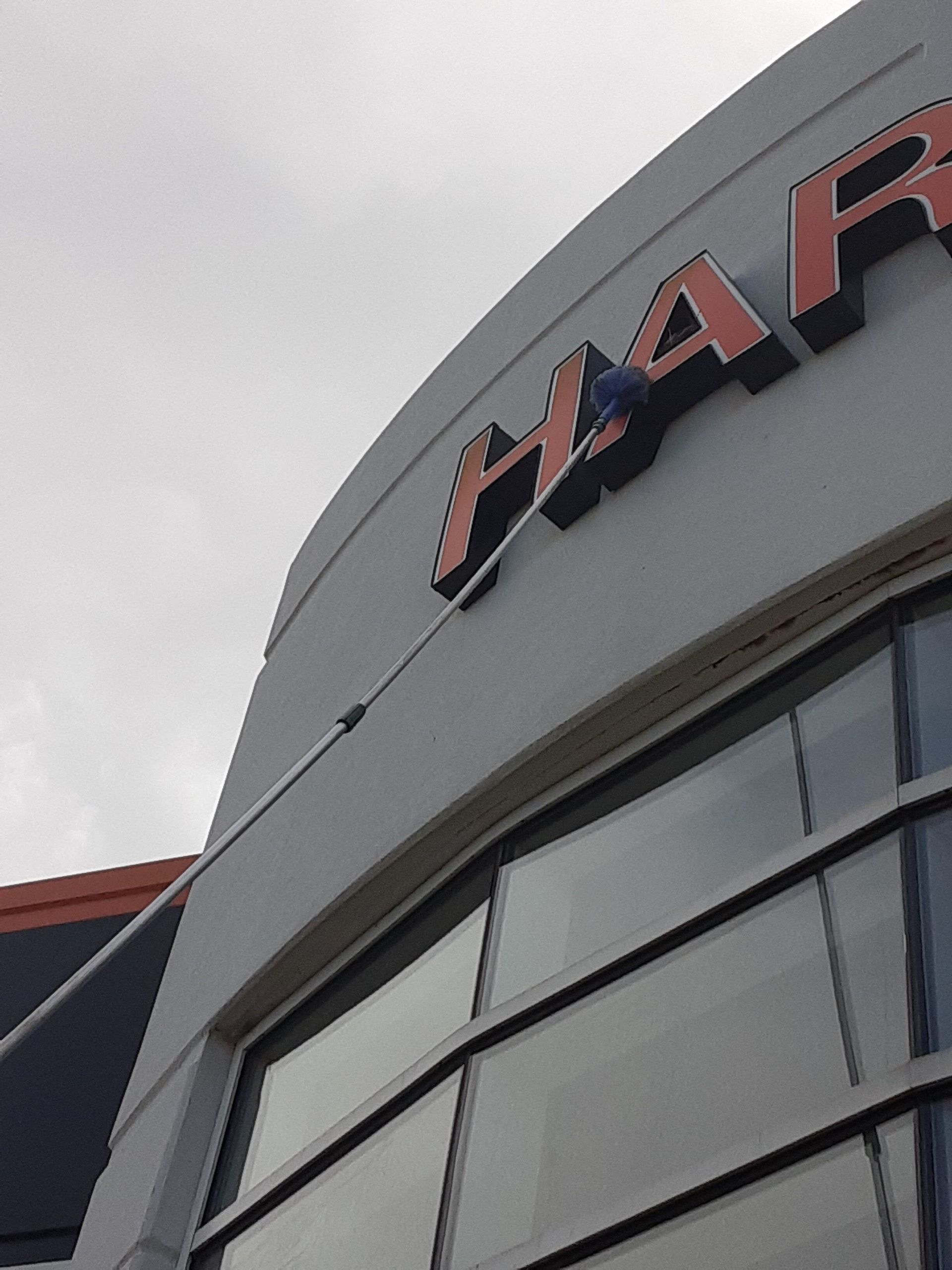 A building with the word haaf on it