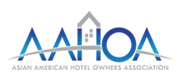 The logo for the asian american hotel owners association