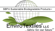 The logo for enviro textiles llc fabric for our future