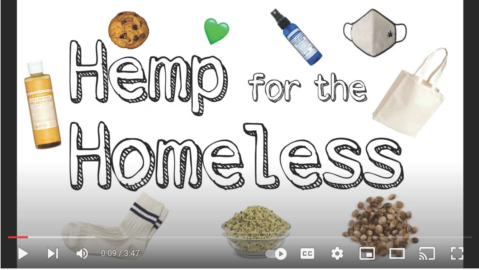 hemp for the homeless with socks food and soap 