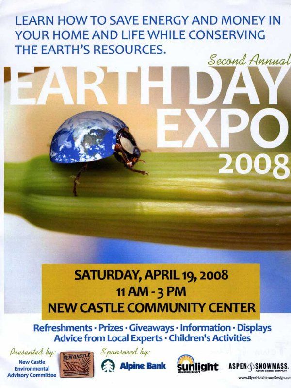 A poster for the 2008 earth day expo