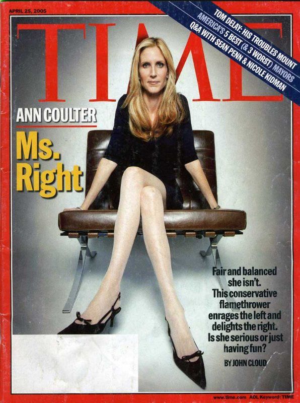 Ann coulter is on the cover of time magazine