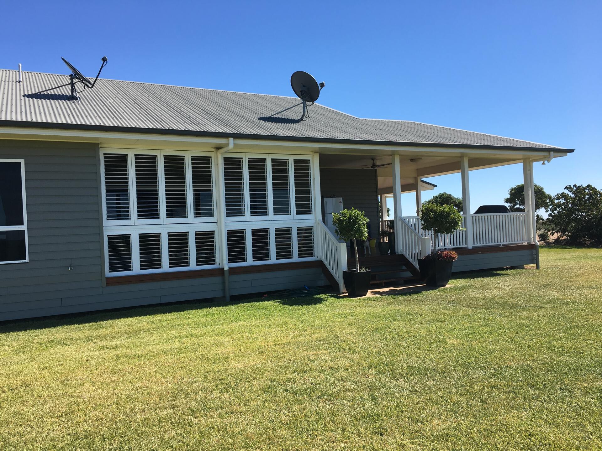 external aluminium shutters on patio 4