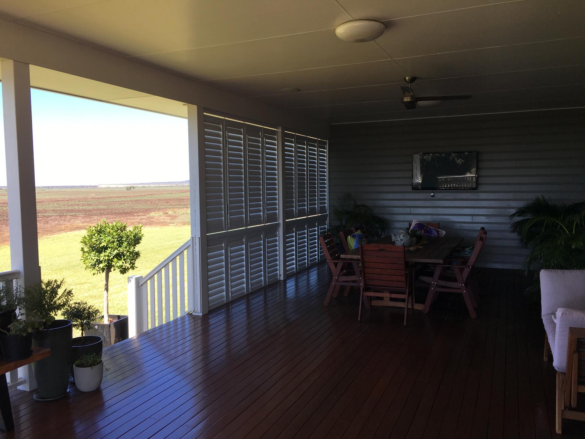 external aluminium shutters on patio balcony 7