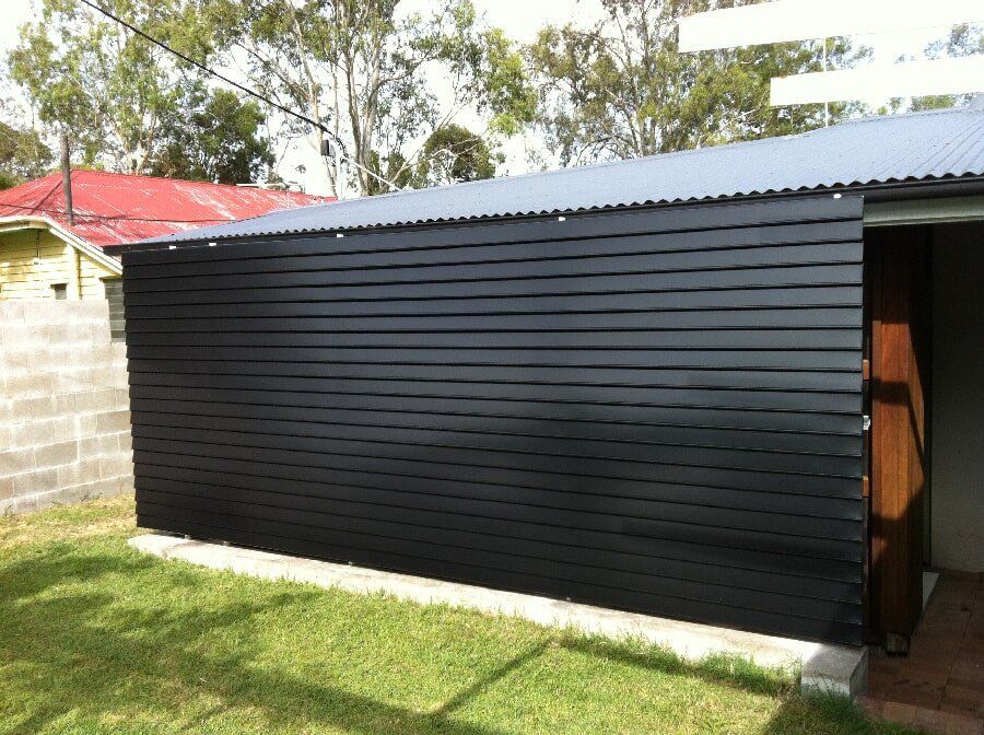 Black Extruded Aluminium Louvre Awning In Mackay