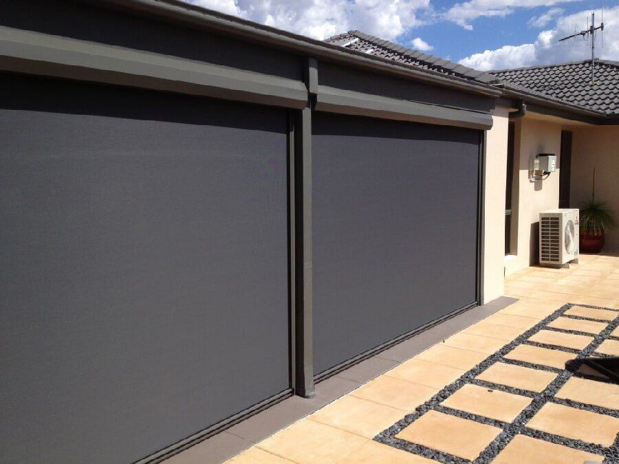 Ziptrak Awnings Installed in a Wide Living Room — Fabric Awnings in Mackay