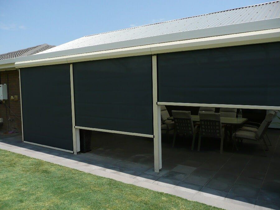 Ziptrak Installed in Dining Room — Fabric Awnings in Mackay