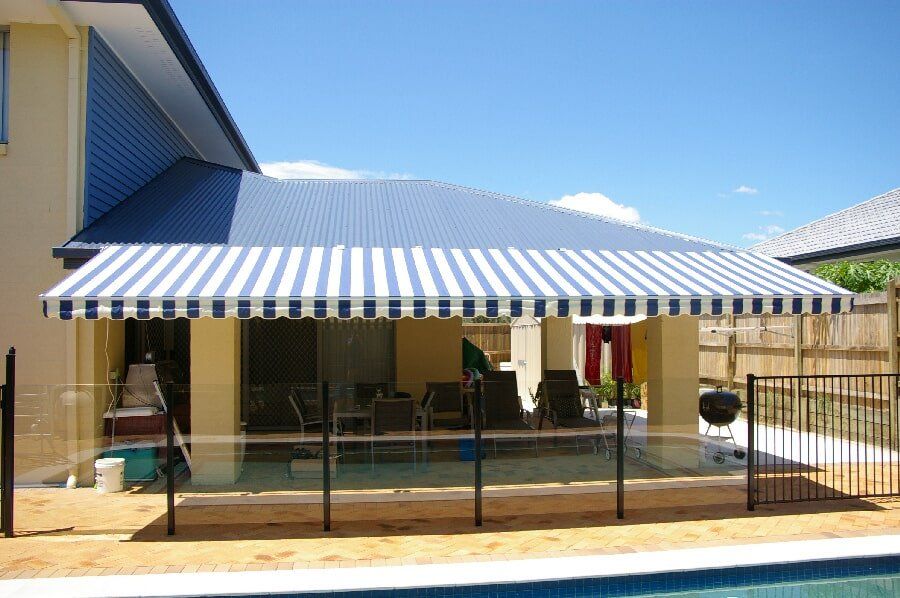 Folding Arm Awning outdoor area - Fabric Awnings in Mackay