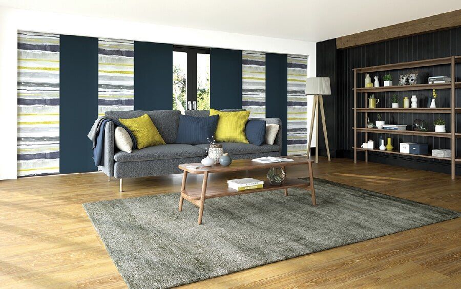 Custom glide blinds in a Mackay home