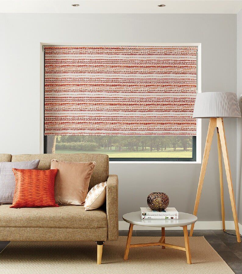 Horizontal Stripe Roller Blinds | Blinds in Mackay