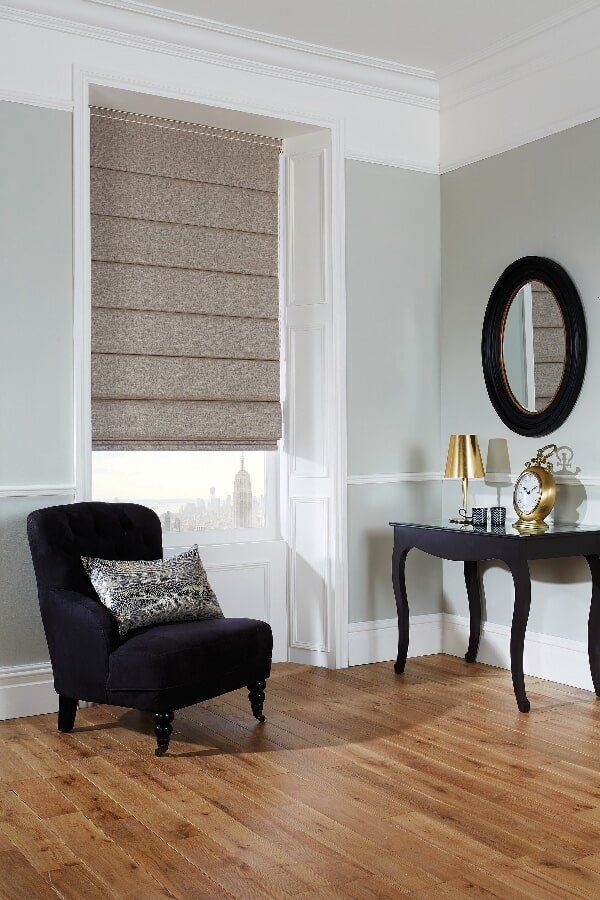 Custom Designed Roman Blinds in Living Room | Roman Blinds in Mackay